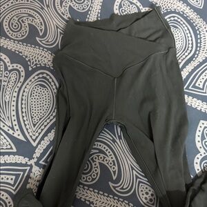 Aerie Dark Green Ankle Pants